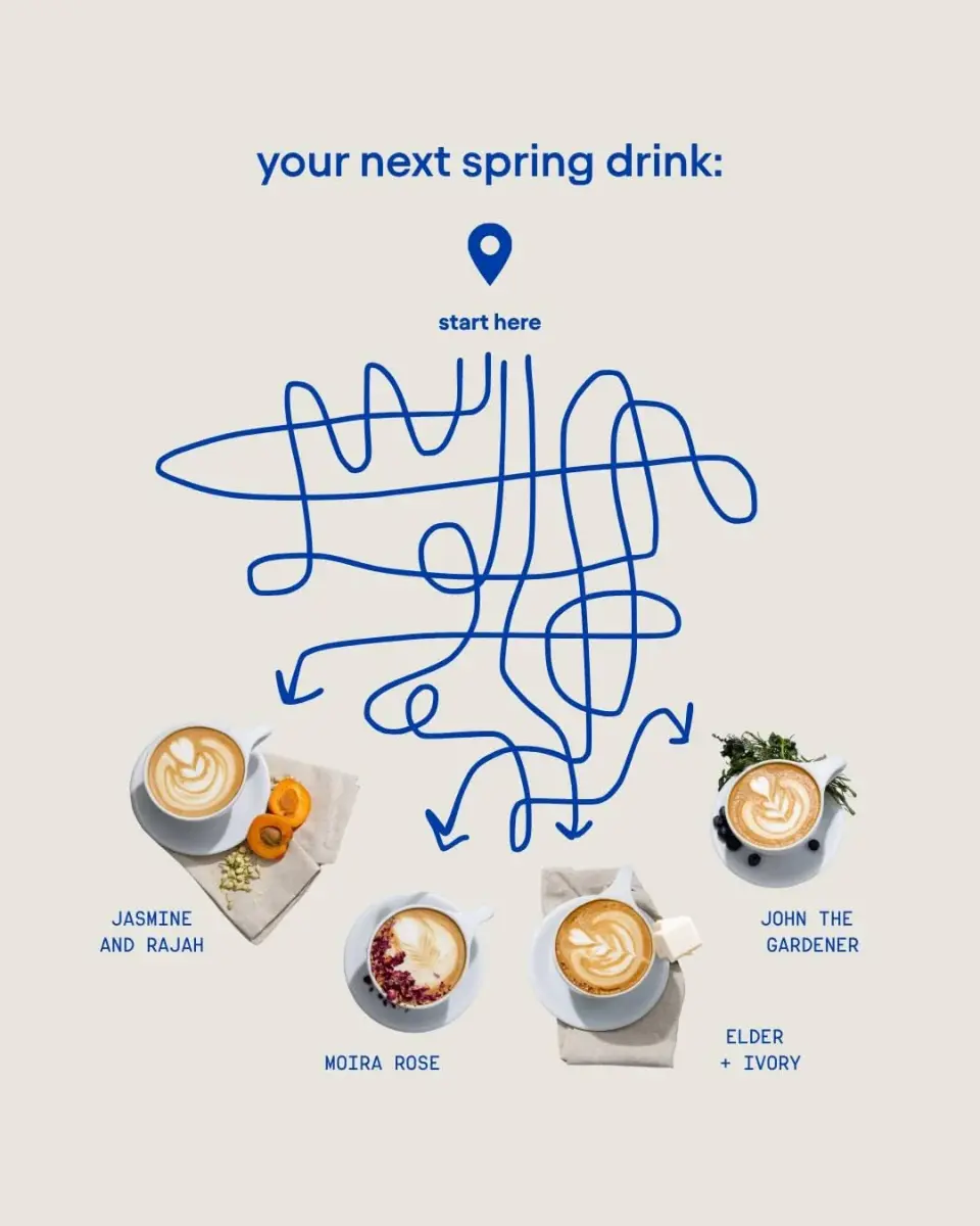 Smm design poster different types coffees drinks side including