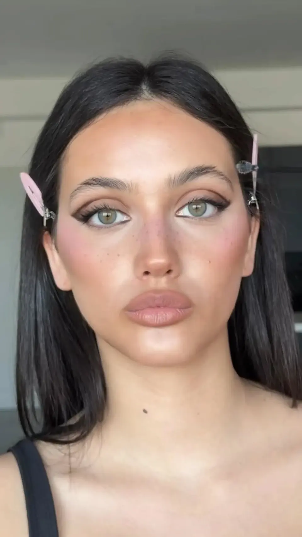 Soft Pink Winged Eyes