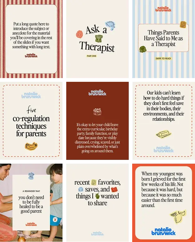 Therapist Advice Cards