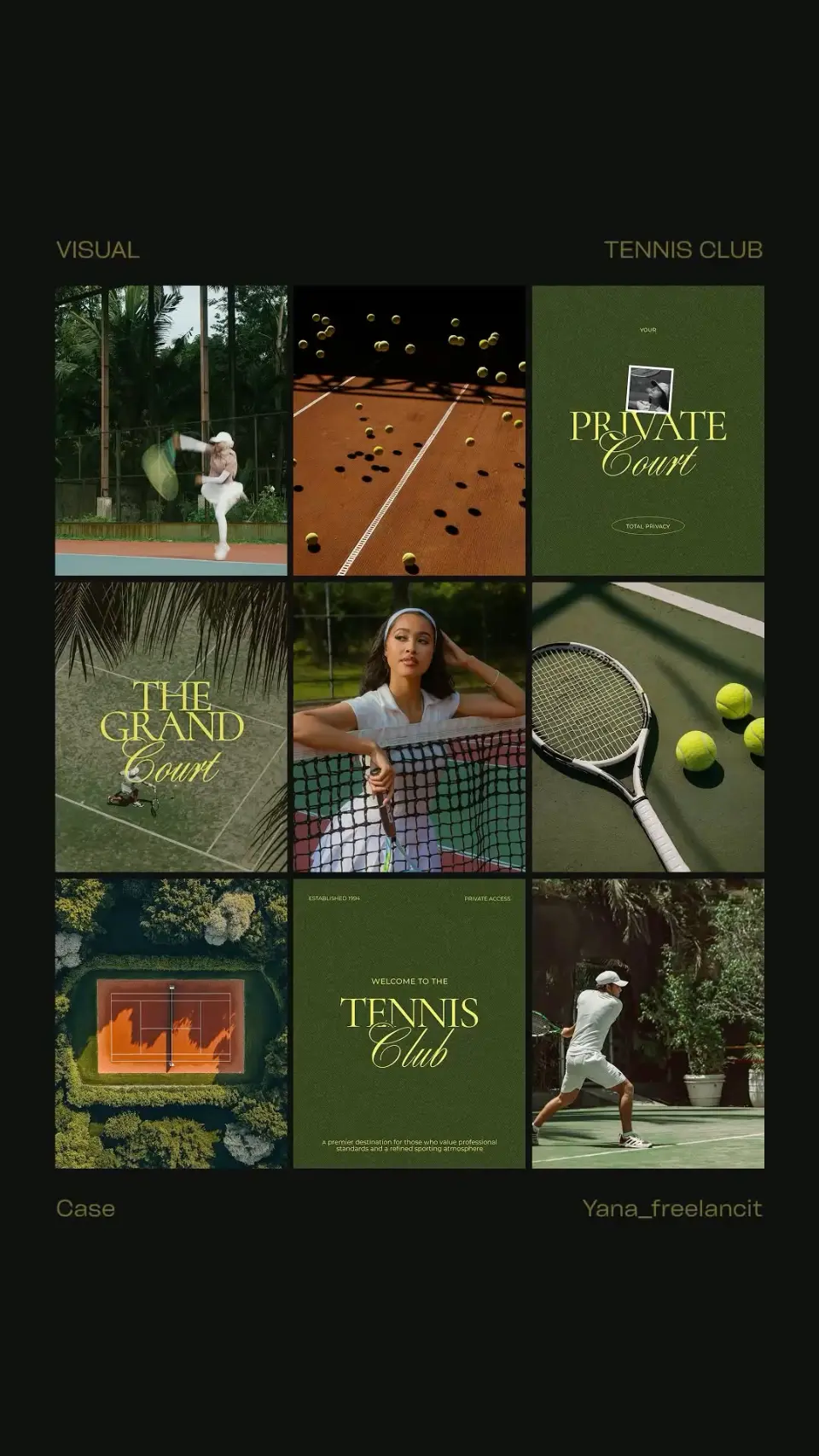 Tennis Club Website Carousel