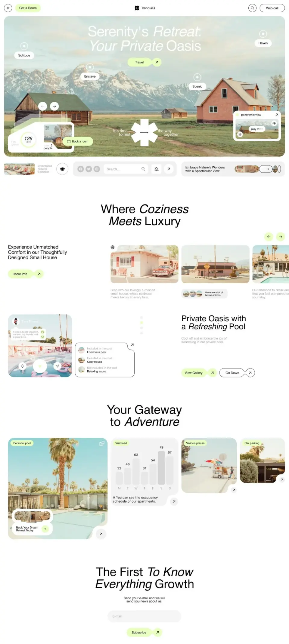 Web design exploration hub image page many different things bottom