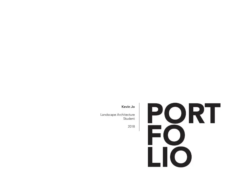 Design portfolio black white poster words port fo lio side