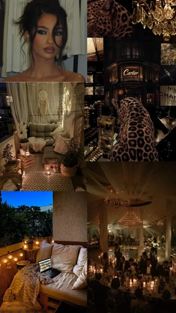 Leopard Lounge Collage