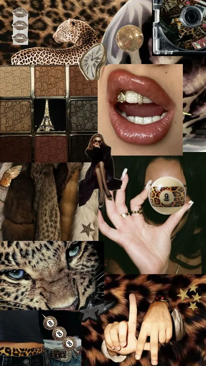 Leopard Glamour Collage